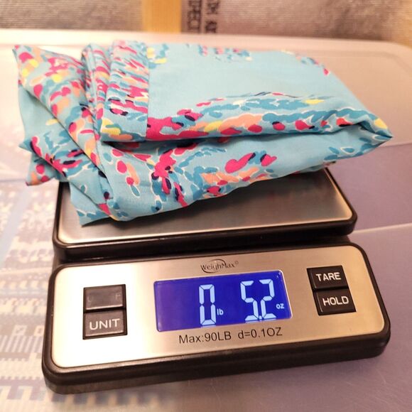 Lilly Pulitzer Pants Large Colorful Middleton Palazzo Shorely Blue Wide Leg - Picture 13 of 13